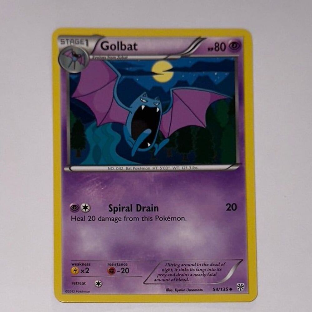 POKEMON CARD: Golbat #54/135 (Pokemon Plasma Storm)